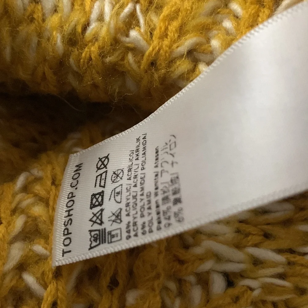 TOPSHOP YELLOW KNIT SWEATER - Picture 13 of 13
